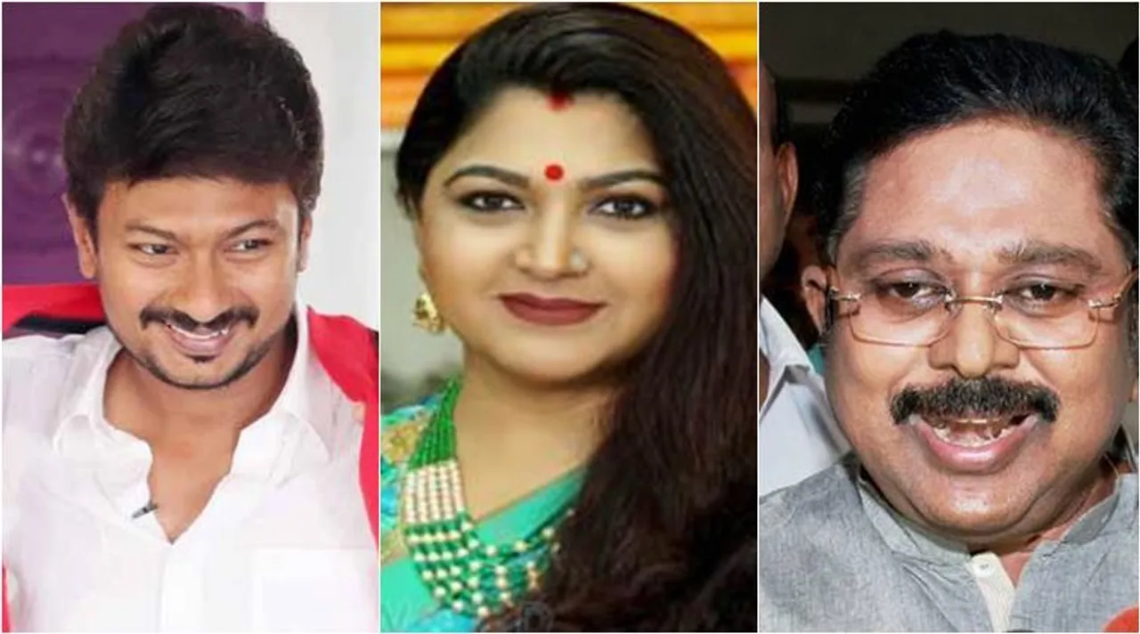 udhayanidhi, kushboo, kushbu, ttv dinakaran, dmk, bjp, ammk, குஷ்பு, டிடிவி தினகரன், உதயநிதி, சசிகலா, உதயநிதி சசிகலா குறித்து சர்ச்சை பேச்சு, udhyanidhi controversy speech on sasikala,