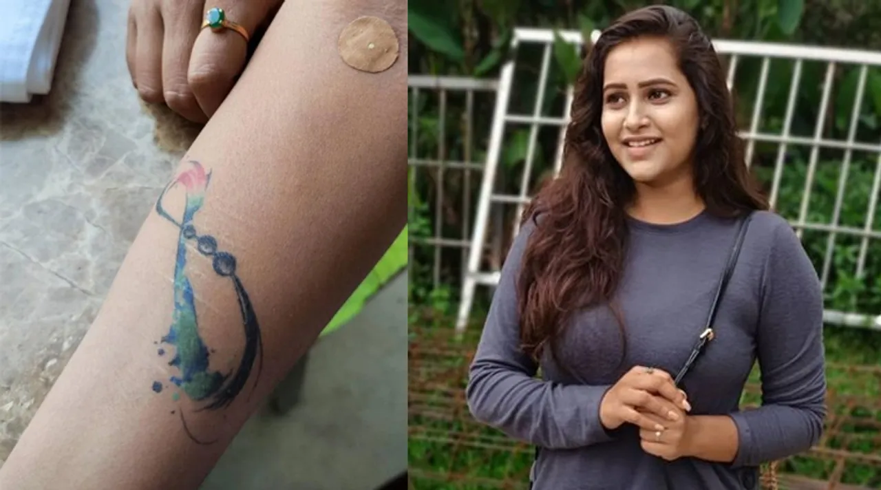 தேன்மொழி நடிகை கையில் டாட்டூ... அது பக்கத்தில் என்ன காயம்? பதறும் ரசிகர்கள்