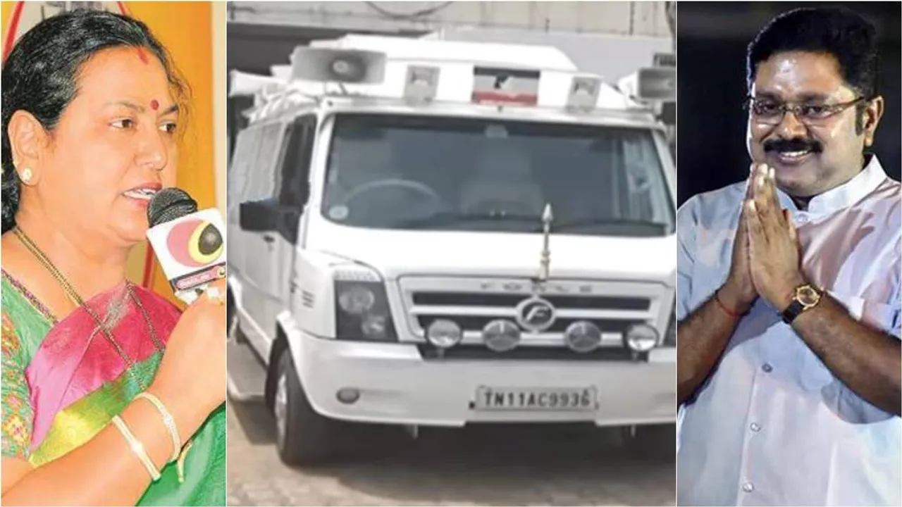 ammk provided special campaign vehicle, ttv dhinakaran providedm campaign vehicle, vijayakanth, பிரேமலதாவுக்கு பிரச்சார வாகனம், பிரேமலதாவுக்கு பிரச்சார வாகனம் வழங்கிய அமமுக, அமமுக, தேமுதிக, டிடிவி தினகரன், விஜயகாந்த், ttv dhinakaran, ammk, tamil nadu assembly elections 2021