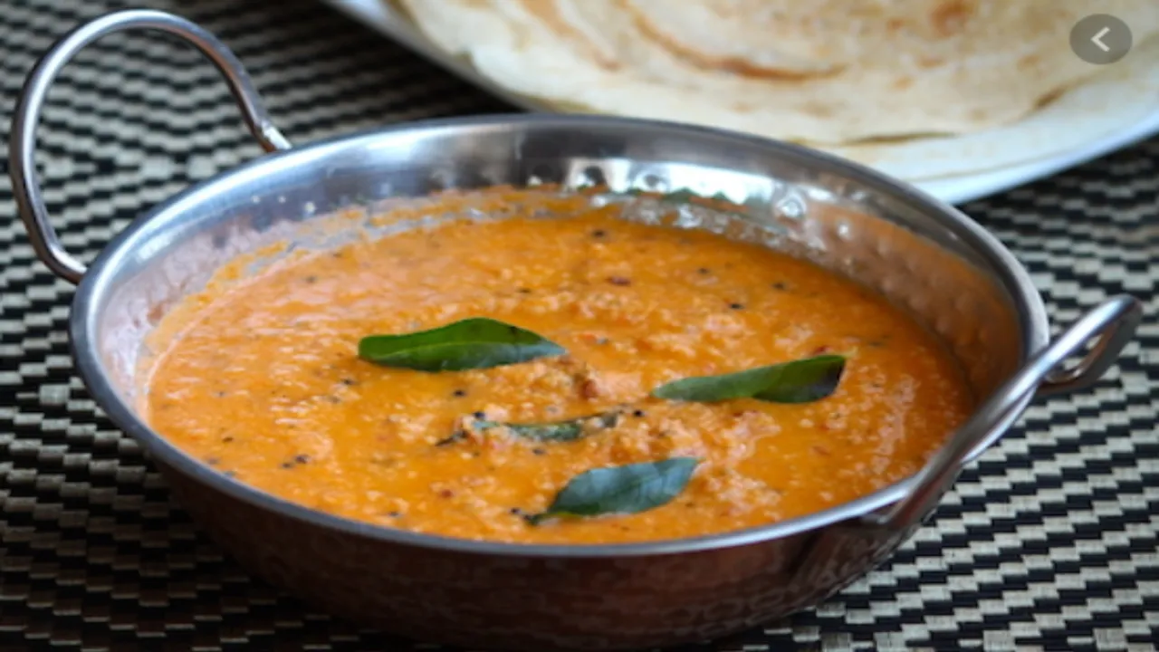 Roasted Coconut Tomato Chutney Recipe Tomato chutney Coconut Chutney