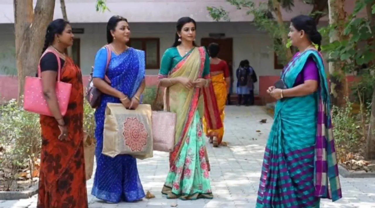 baakiyalakshmi serial, baakiyalakshmi serial today episode, Bakya go to school for cooking order in school, பாக்கியலட்சுமி சீரியல், பாக்கியலட்சு சீரியல் இன்று, பாக்யா, கோபி, செல்வி, ஜெனிஃபர், சாந்தி , Selvi, Jeniffer, Shanthi, baakiyalakshmi