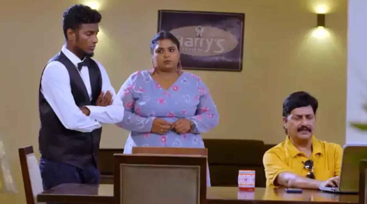 Zee Tamil TV Serial : ஊழியருக்கு அட்வைஸ் செய்யும் ஹரிகிருஷ்ணன் : மேனேஜர் மகனை காப்பாற்றுவாரா?