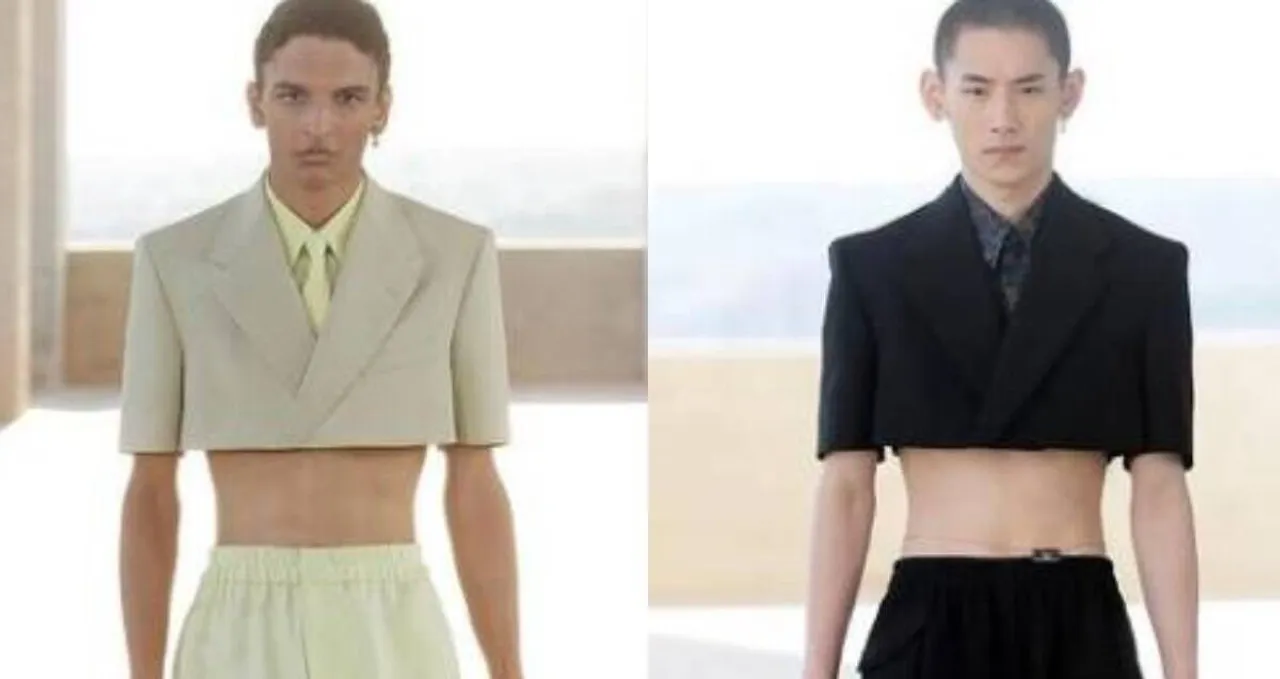 Men crop top cut off blazers types of blazers Tamil news