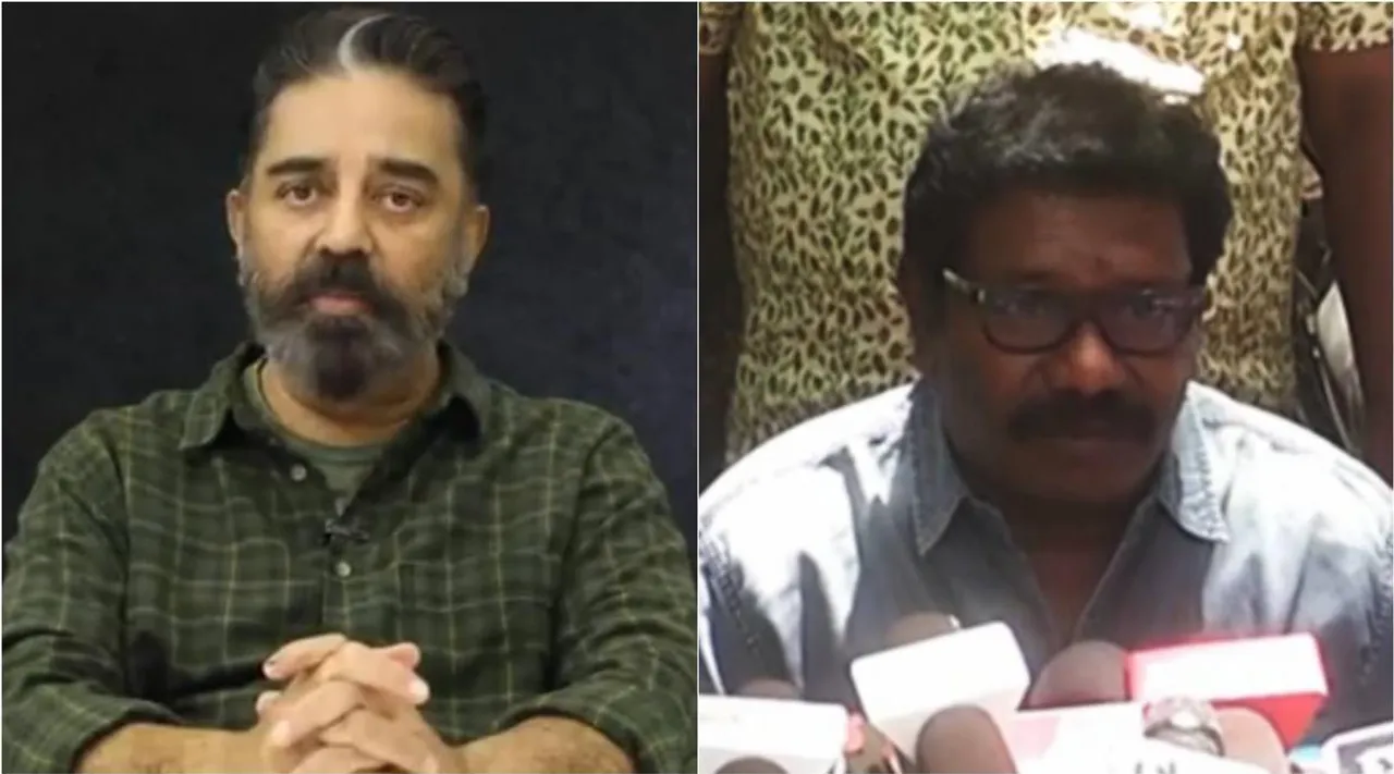 kamal haasan, karunas, kamal haasan karunas meets, கமல்ஹாசன், கருணாஸ், கமல்ஹாசன் கருணாஸ் சந்திப்பு, மக்கள் நீதி மய்யம், makkal needhi maiam, tamil nadu politics