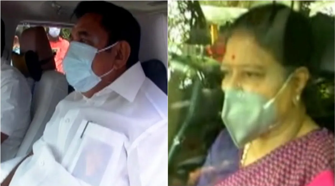 edappadi palaniswami and Sasikala visits hospital, edappadi palaniswami, அதிமுக, சசிகலா, எடப்பாடி பழனிசாமி, இபிஎஸ், அதிமுக அவைத் தலைவர் மதுசூதனன், ஒரே நேரத்தில் மருத்துவமனை வந்த இபிஎஸ் சசிகலா, eps, madhusudhanan health conditions, eps sasikala visits hospital, aiadmk, jayakumar, sasikala
