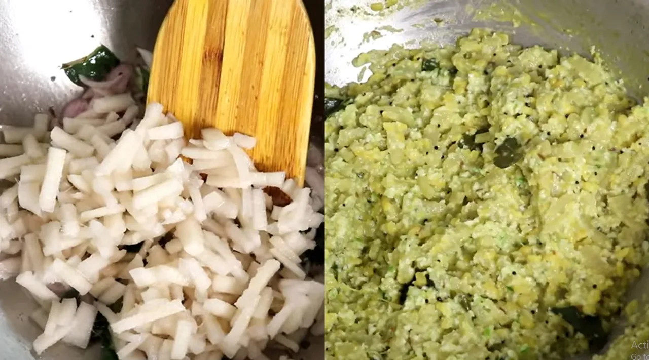 மீண்டும் மீண்டும் சாப்பிடத் தூண்டும் வாழைத்தண்டு கூட்டு; சுலபமாக செய்முறை இங்கே