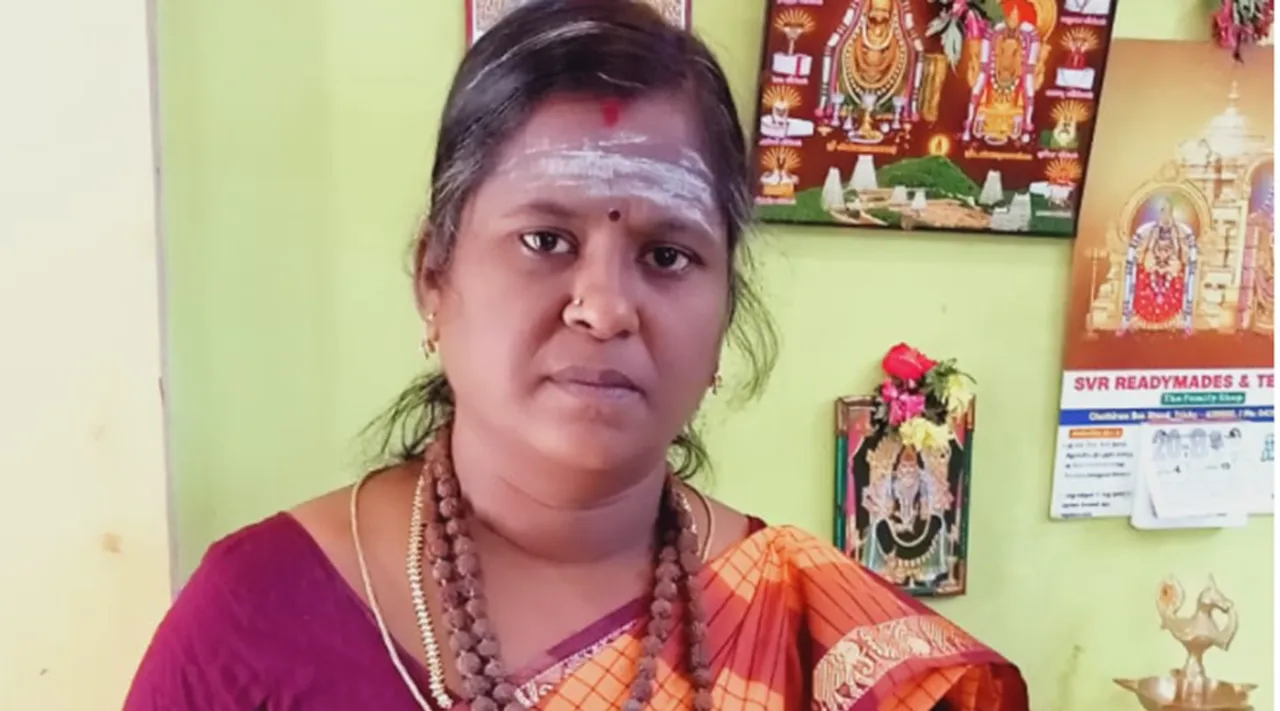 Angayarkanni, first female odhuvar, trichy,