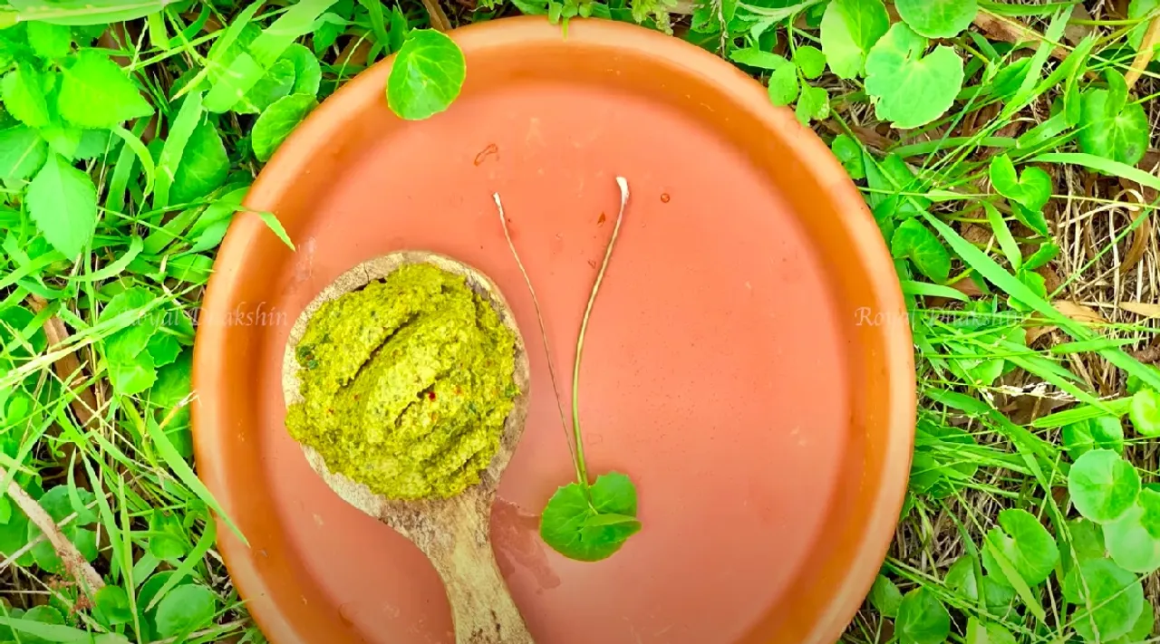 Vallarai recipe in tamil: brahmi Chutney making in tamil