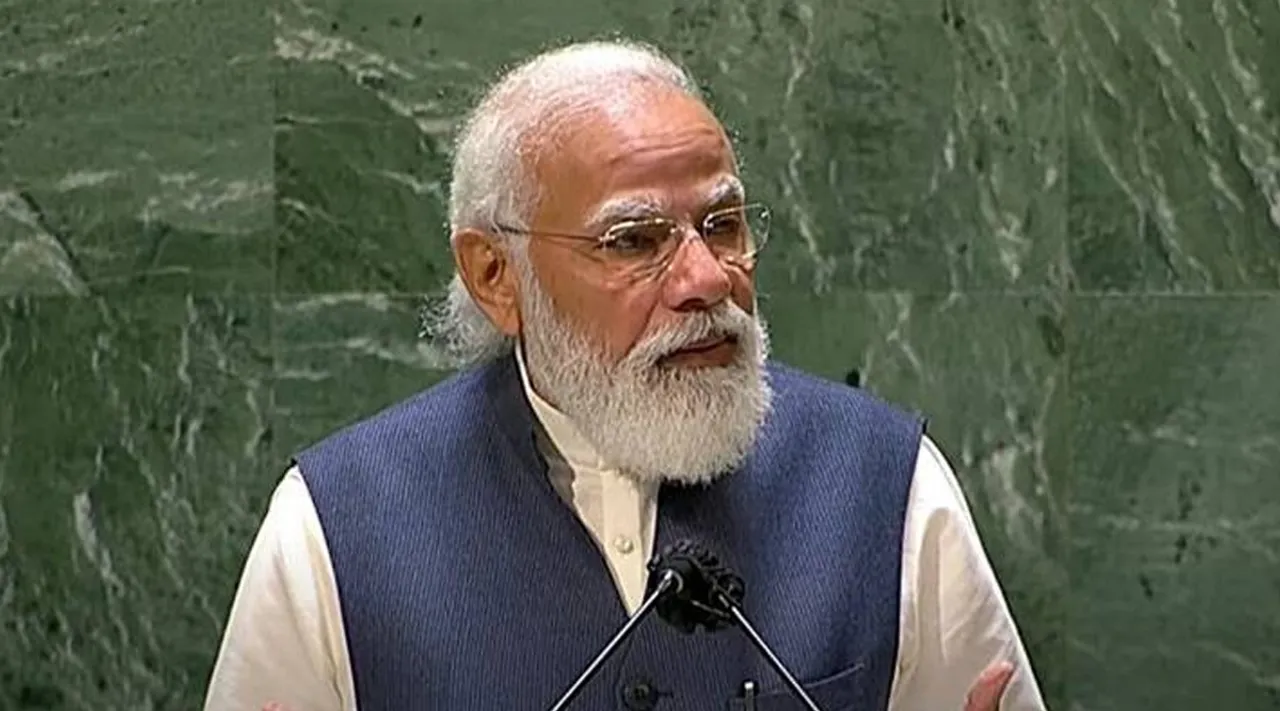 தடுப்பூசி தயாரிக்கும் நிறுவனங்களுக்கு அழைப்பு... ஆப்கான் மக்களுக்கு உதவிக்கரம்... ஐ.நா சபையில் பிரதமர் மோடி உரை