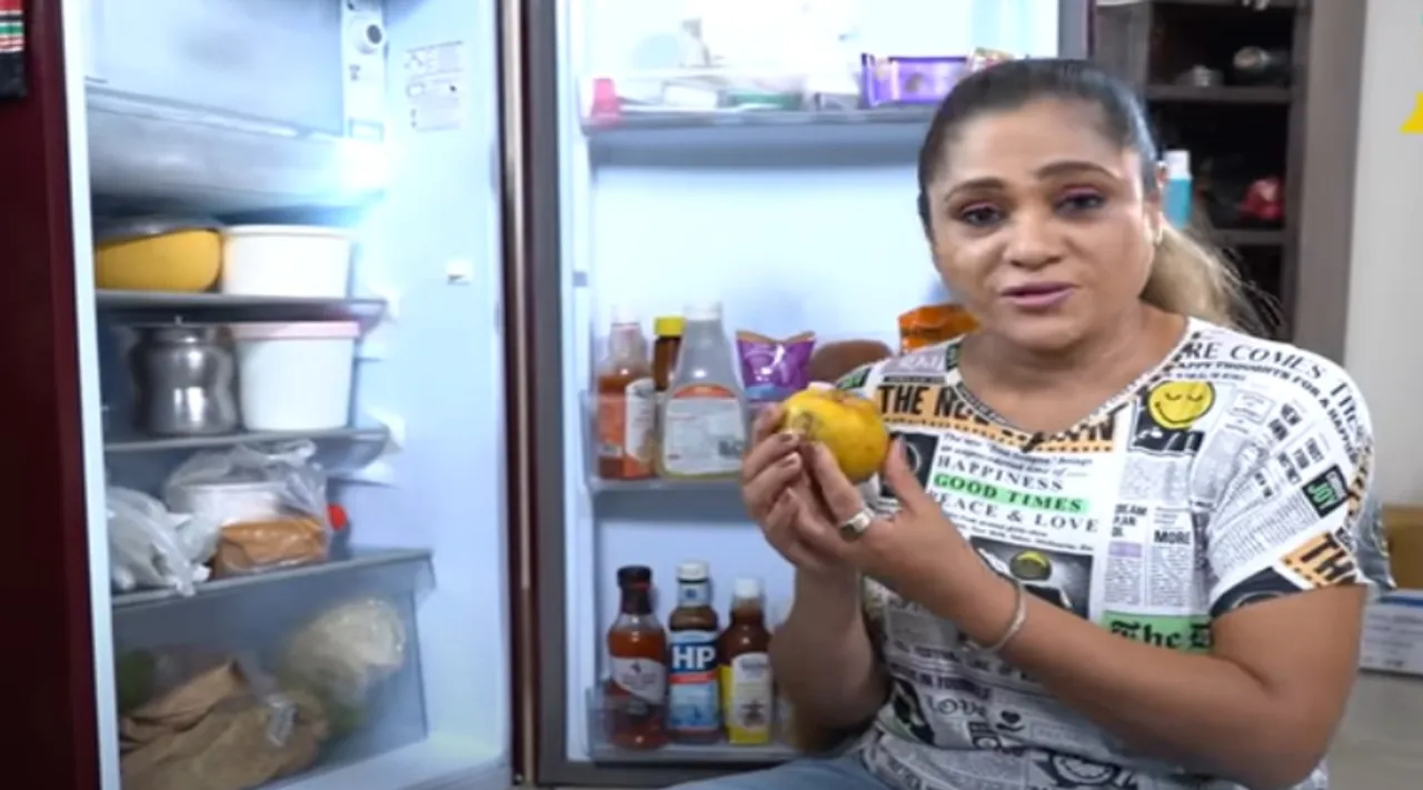 Cook with Comali Uma Riyaz Mini Fridge Tour Tamil News