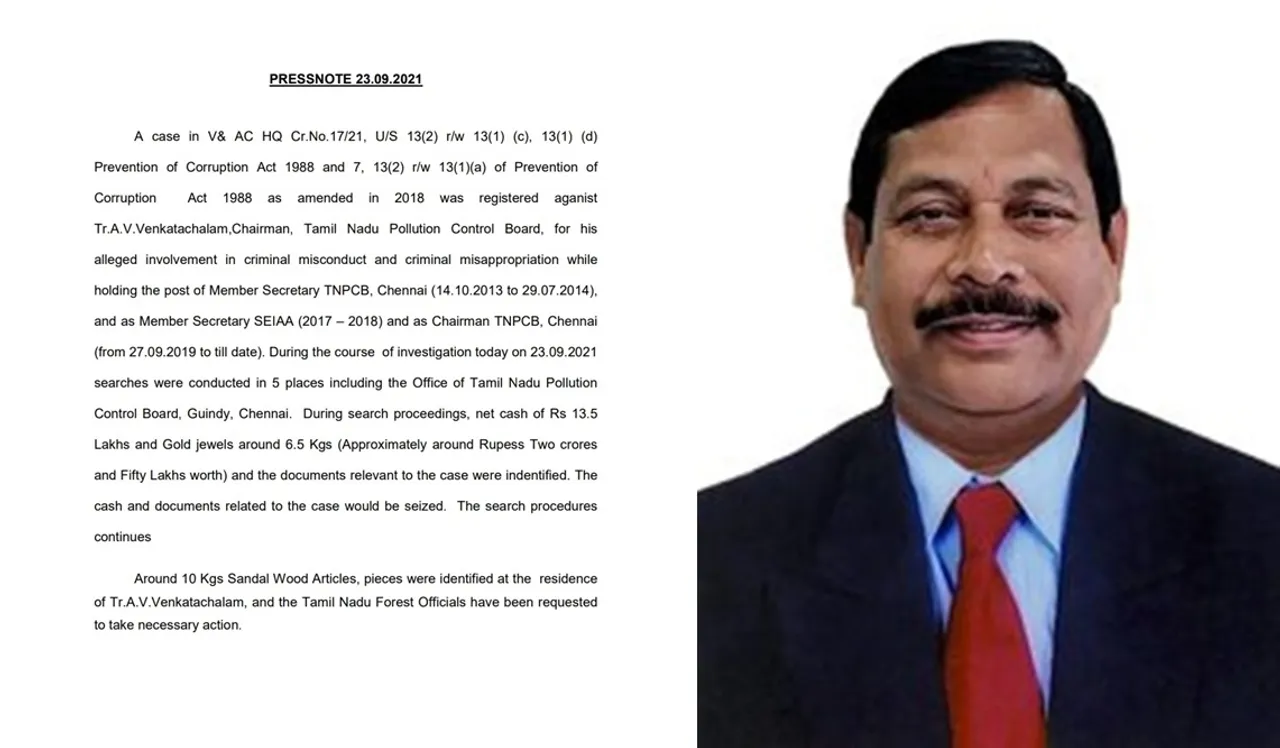 DVAC, Venkatachalam, seized goods