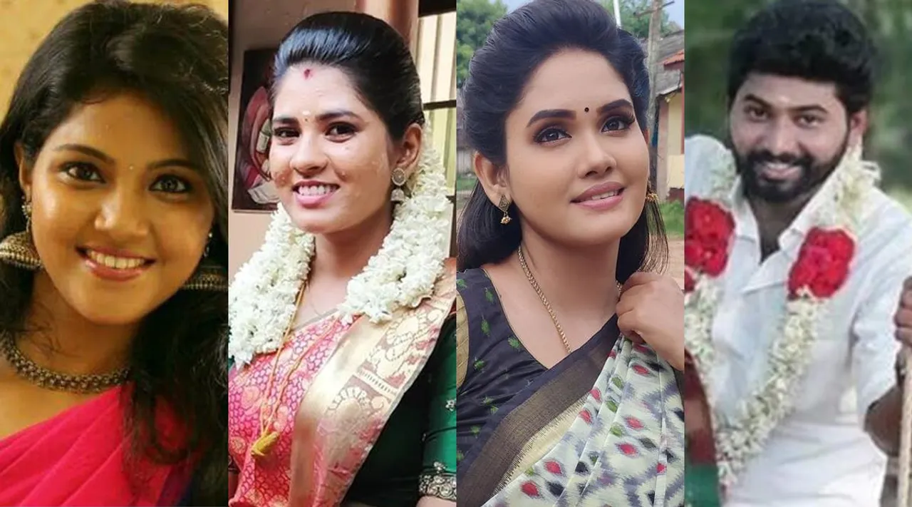 Pandian Stores serial, kannan pair Aishwarya character changed, பாண்டியன் ஸ்டோர்ஸ் சீரியல், விஜய் டிவி, கண்ணன் ஜோடி ஐஸ்வர்யா மாற்றம், விஜே தீபிகா மாற்றம், சாய் காயத்ரி ஜோடி, actress VJ Deepika change now sai gayathri, pandian stores, vijay tv, sai gayathri pair for kannan