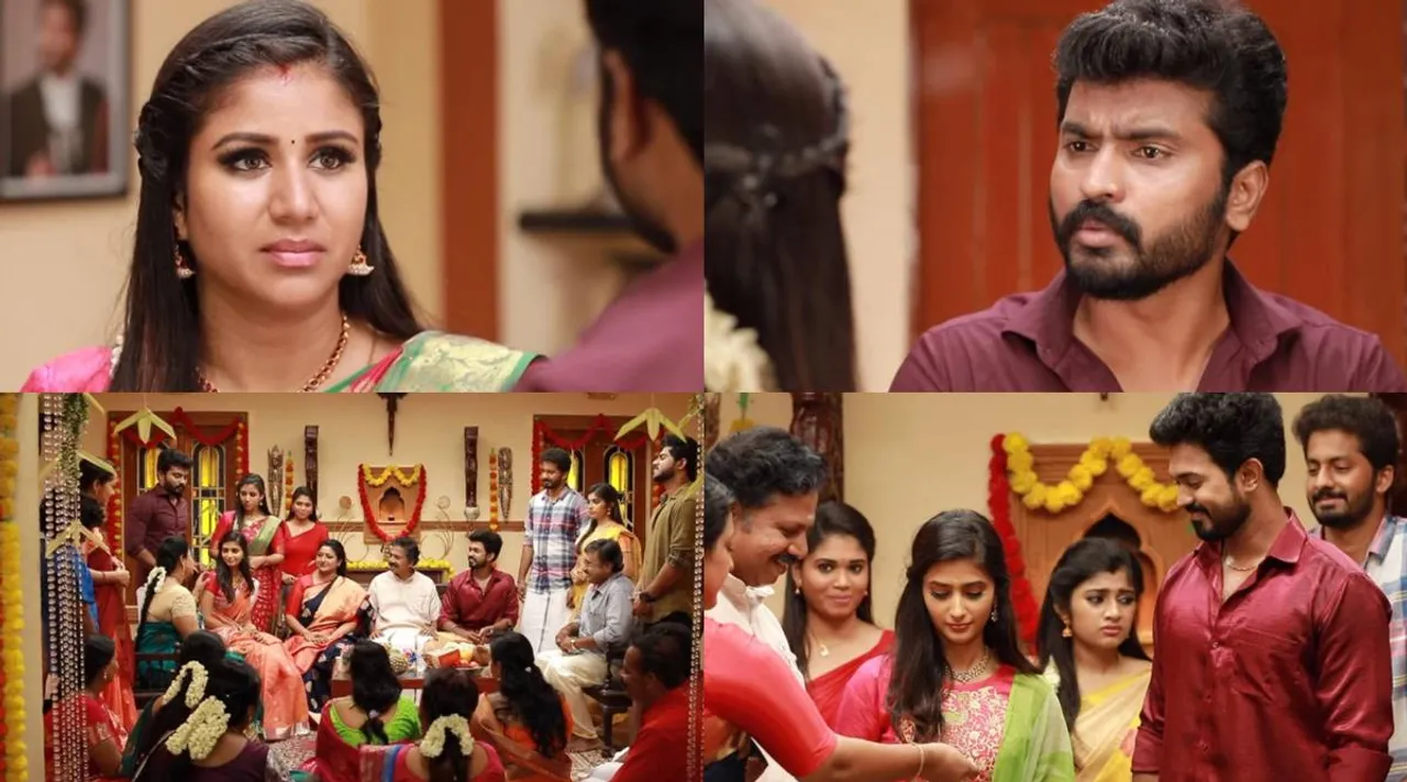 Vijay TV Raja Rani 2 Serial, raja rani 2 serial, raja rani 2 serial today episode, sandhya, saravanan, alya manasa, sidhu, vaishnavi sundar, saravanan put divorce papet at sandhya hand, parvathi engagement done, விஜய் டிவி, ராஜா ராணி 2 சீரியல், ராஜா ராணி 2 சீரியல் இன்றைய எபிசோடு, ஆல்யா மானசா, டிவோர்ஸ் பேப்பரைக் கொடுத்த சரவணன், பார்வதி நிச்சயதார்த்தம், சந்தியா, ராஜா ராணி 2, saivam ravi, praveena, vj archana, saravanan put divorce paper at sandhya, vaishnavi dudar, tamil serial news, tamil tv serial news