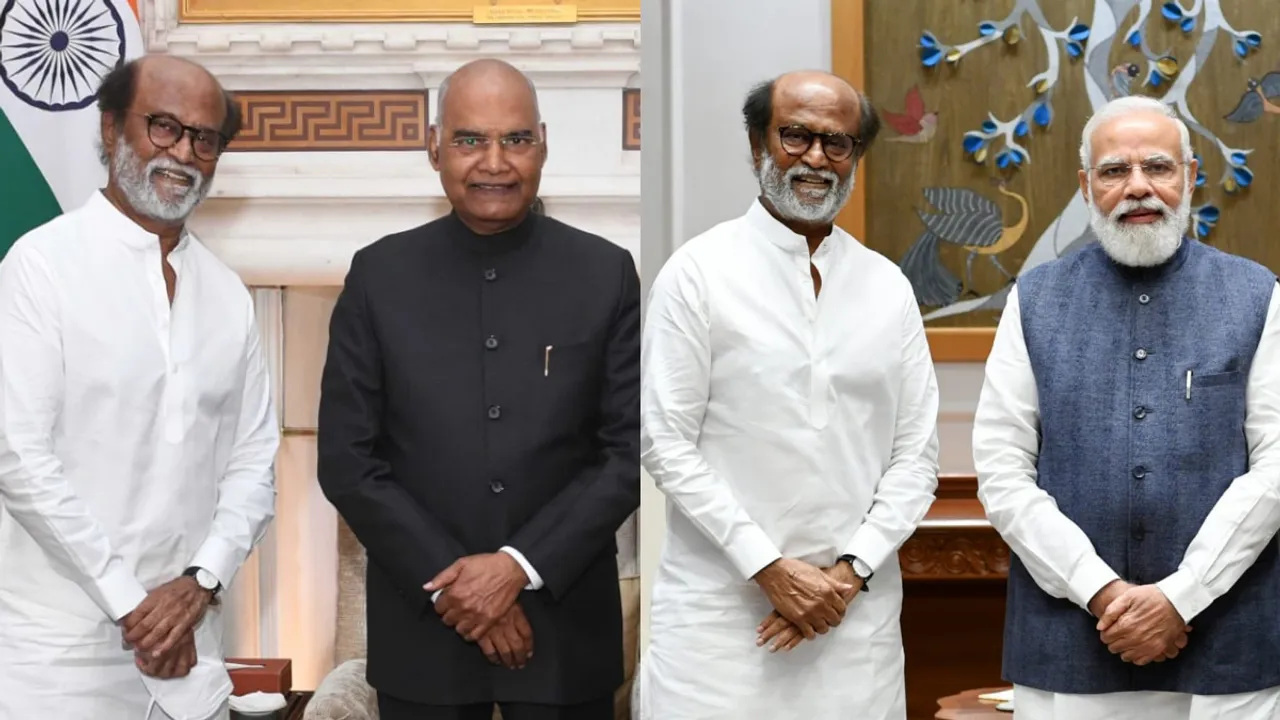 குடியரசுத் தலைவர், பிரதமரை சந்தித்து வாழ்த்து பெற்ற ரஜினி