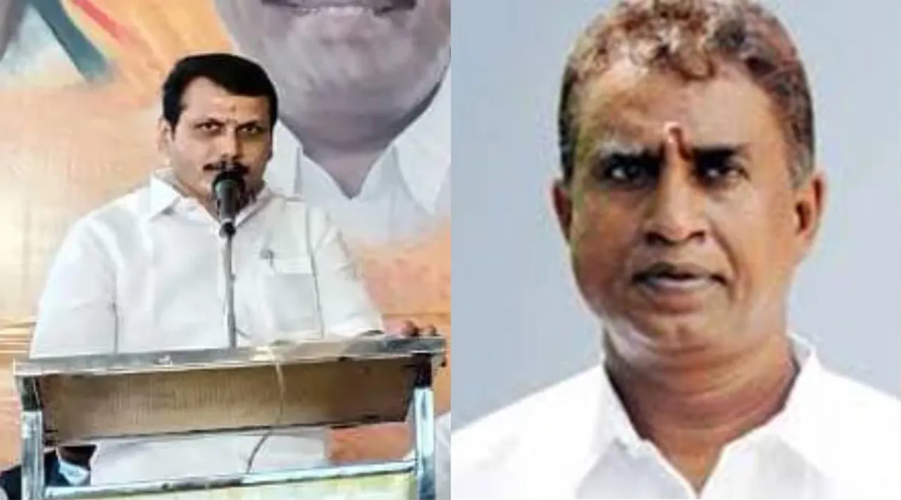 Minister Senthil Balaji challenge to AIADMK whip SP Velumani, Minister Senthil Balaji, AIADMK whip SP Velumani, 300 road works in coimbator, 300 சாலைகளுக்கு ஒப்பந்தம், எஸ் பி வேலுமணி குற்றச்சாட்டு, சவால் விடும் செந்தில் பாலாஜி, திமுக, DMK, AIADMK, Coimbatore, Tamilnadu