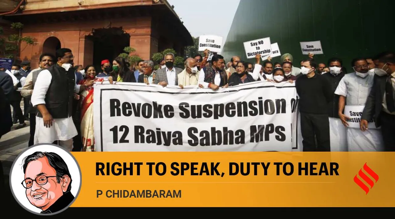 Right to Speak, Duty to Hear, நாடாளுமன்றம், Current Affairs