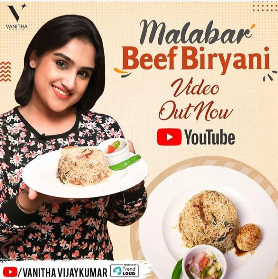 பீஃப் பிரியாணி சாப்பிட்டா குத்தமா? ஹேட்டர்களுக்கு வனிதா நெத்தியடி பதில்!