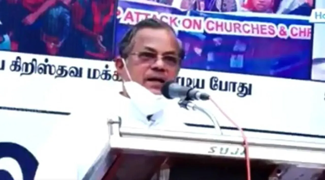 பாரதமாதா குறித்து அவதூறு பேச்சு; பாதிரியார் ஜார்ஜ் பொன்னையா மீதான எப்.ஐ.ஆரை ரத்து செய்ய ஐகோர்ட் மறுப்பு