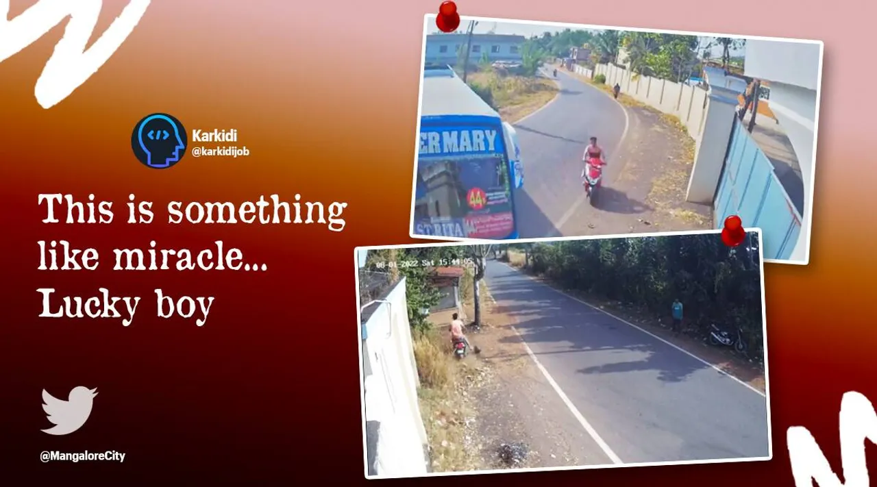 ஸ்கூட்டியில் மின்னல் வேகம்… நூலிழையில் உயிர் தப்பிய இளைஞர் - ஷாக்கிங் வீடியோ