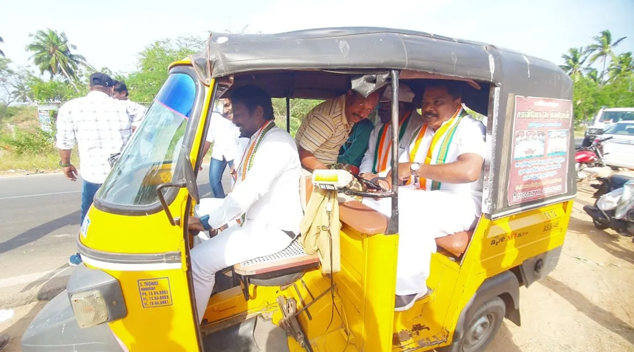 ஆட்டோ ஓட்டிச் செல்லும் தமிழகத்தின் கோடிஸ்வர எம்.பி: வைரல் வீடியோ