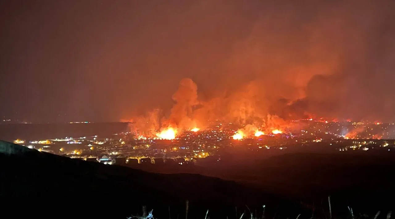Viral video of Colorado wildfires burn hundreds of homes