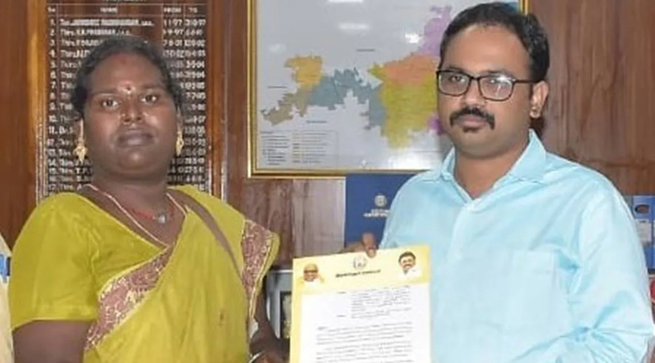 transwoman got her discontinued government job after 7 years in Tiruvallur district