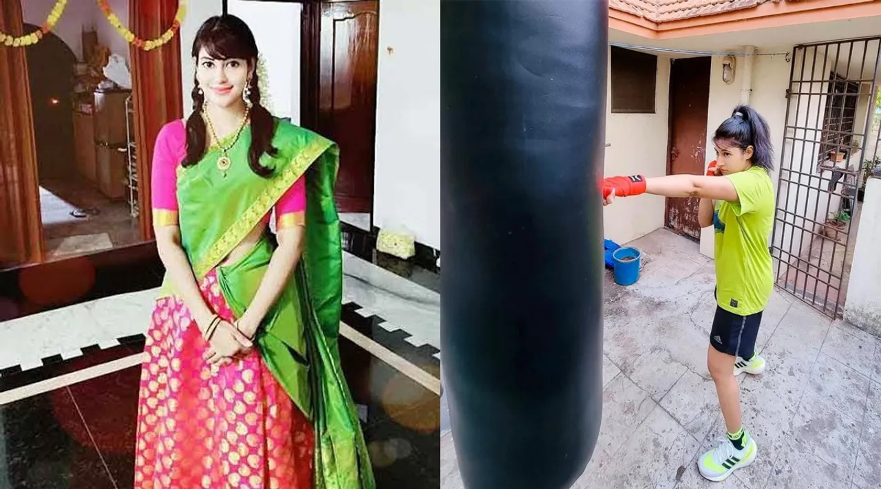 பாக்ஸிங்கில் தங்கம்... சின்னத்திரையில் நடிப்பு... ஆல்ரவுண்டராக கலக்கும் சீரியல் நடிகை