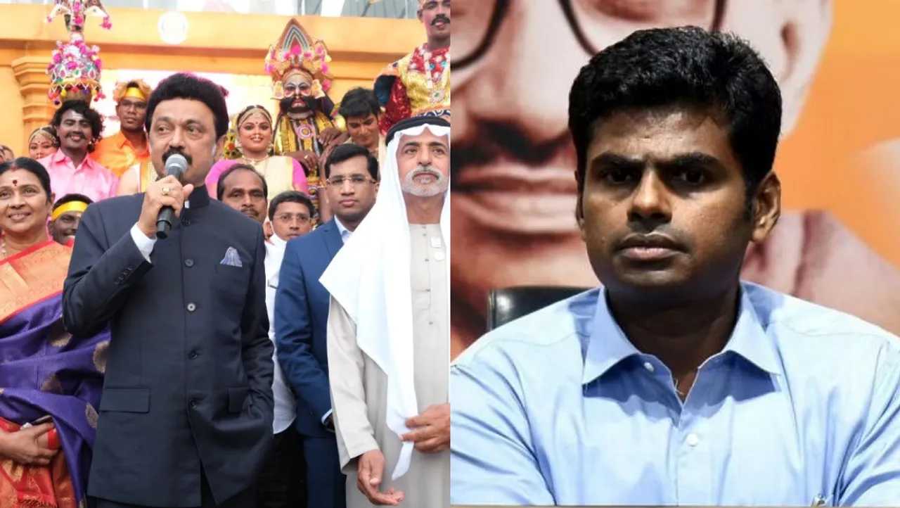ஸ்டாலின் துபாய் பயணம் பற்றி அவதூறு: ரூ100 கோடி கேட்டு அண்ணாமலைக்கு தி.மு.க நோட்டீஸ்