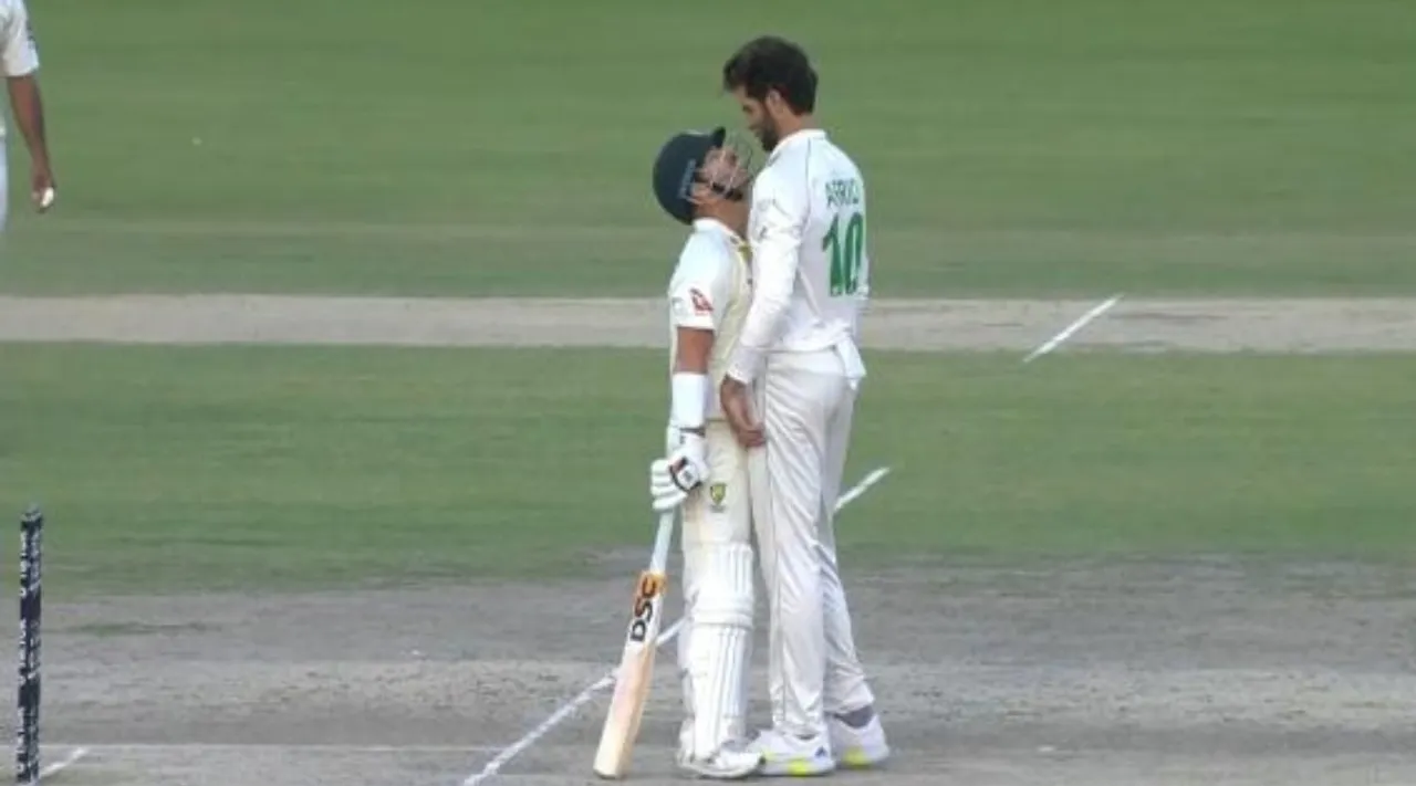 Watch Video: Warner- Afridi Stare Down video goes viral, fans Twitter Reaction