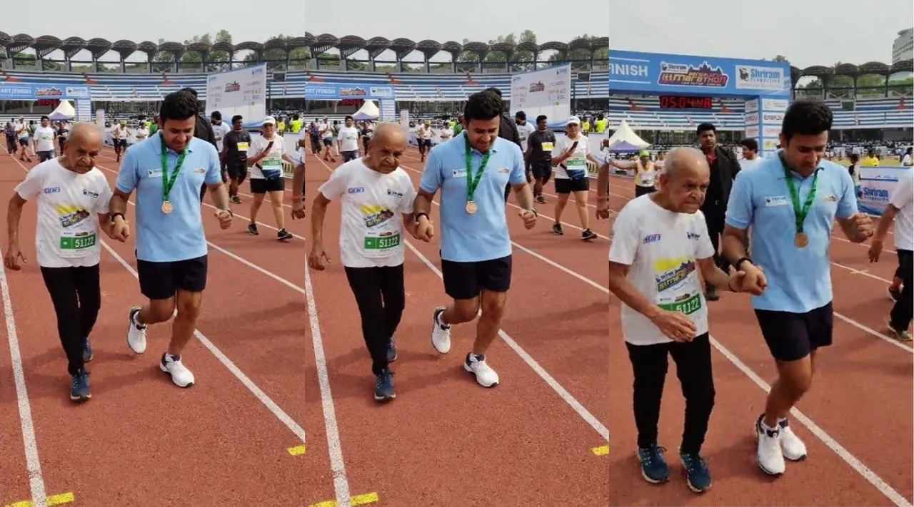 5 கி.மீ மாரத்தான்; அசால்டாக ஓடிக் கடந்த 92 வயது 'இளைஞர்': வியந்து போய் வீடியோ வெளியிட்ட பா.ஜ.க எம்.பி