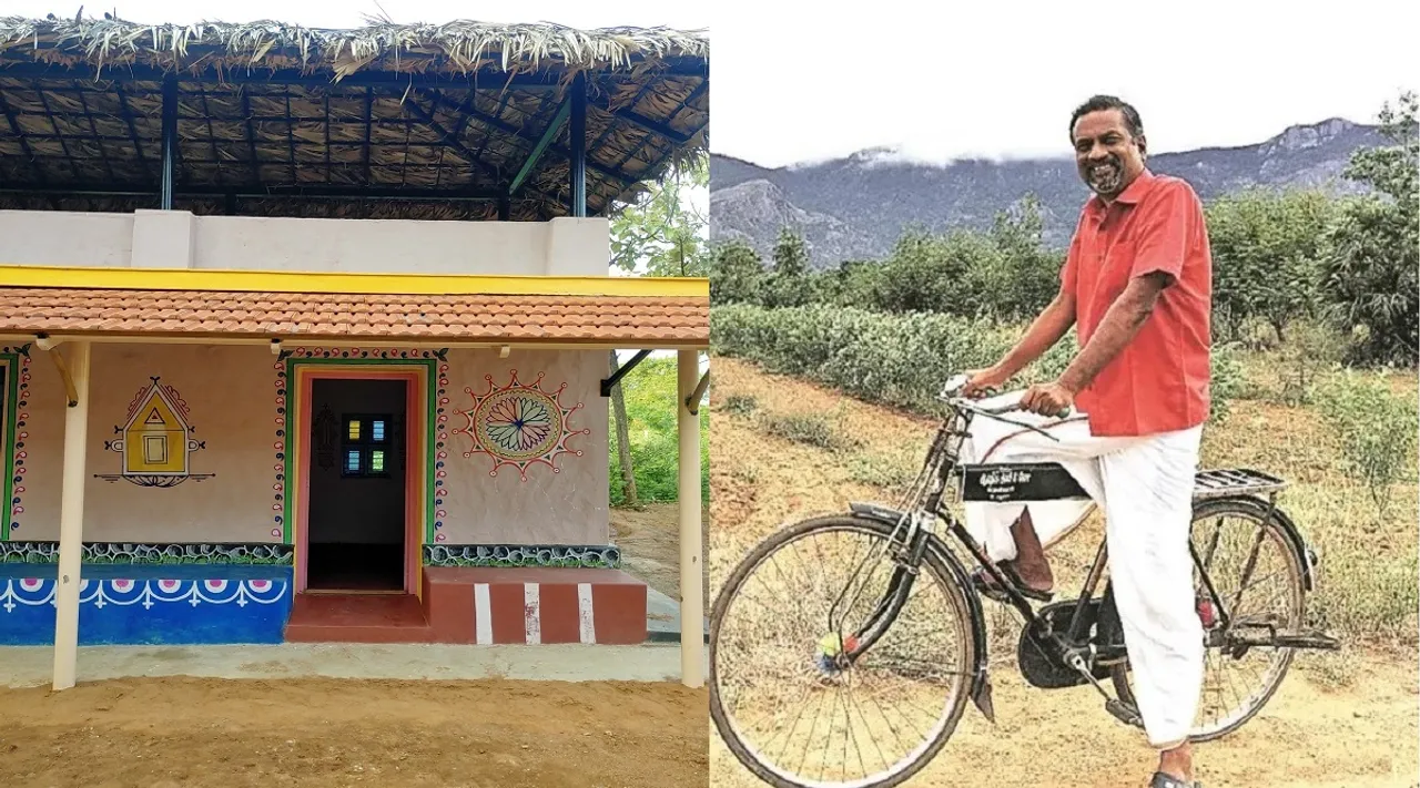 பனை ஓலை, வைக்கோல் மூலமாக அலுவலக கான்ஃபரன்ஸ் ஹால்: தமிழக கிராமத்தில் ZOHO ஸ்ரீதர் வேம்பு புதுமை