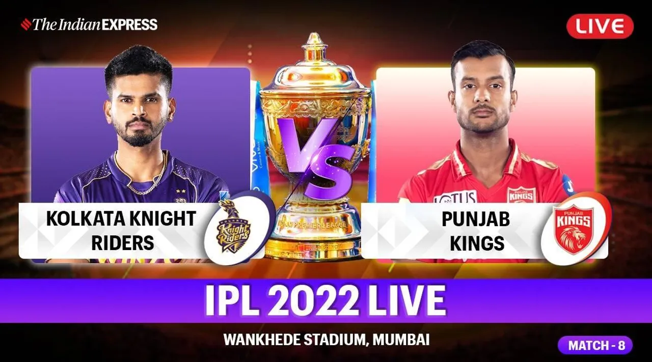 IPL 2022, KKR vs PBKS live score