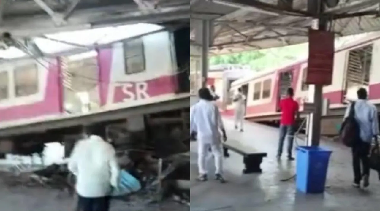 train derails at chennai beach station, local electric train derails, ரயில் விபத்து, தெற்கு ரயில்வே விபத்து, தெற்கு ரயில்வே செய்திகள், சென்னை ரயில் விபத்து, சென்னை கடற்கரை ரயில் நிலையம், train accident, southern railway news, southern railway accident, chennai train accident, chennai beach railway station