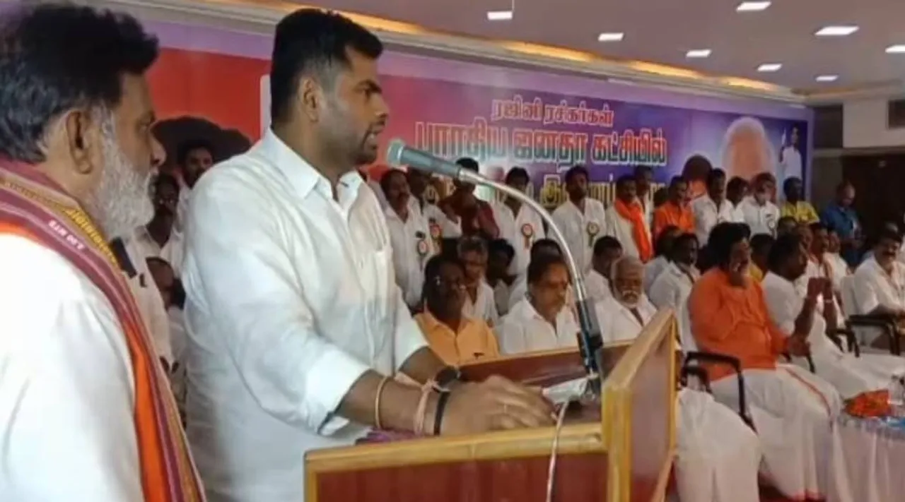 Rajini fans joins BJP, rajini fans, bjp, annamalai, பாஜக-வுக்கு படையெடுத்த தஞ்சை ரஜினி ரசிகர்கள், அண்ணாமலை தலைமையில் விழா, Rajini fans joins BJP led by Annamalai, Thanjavur