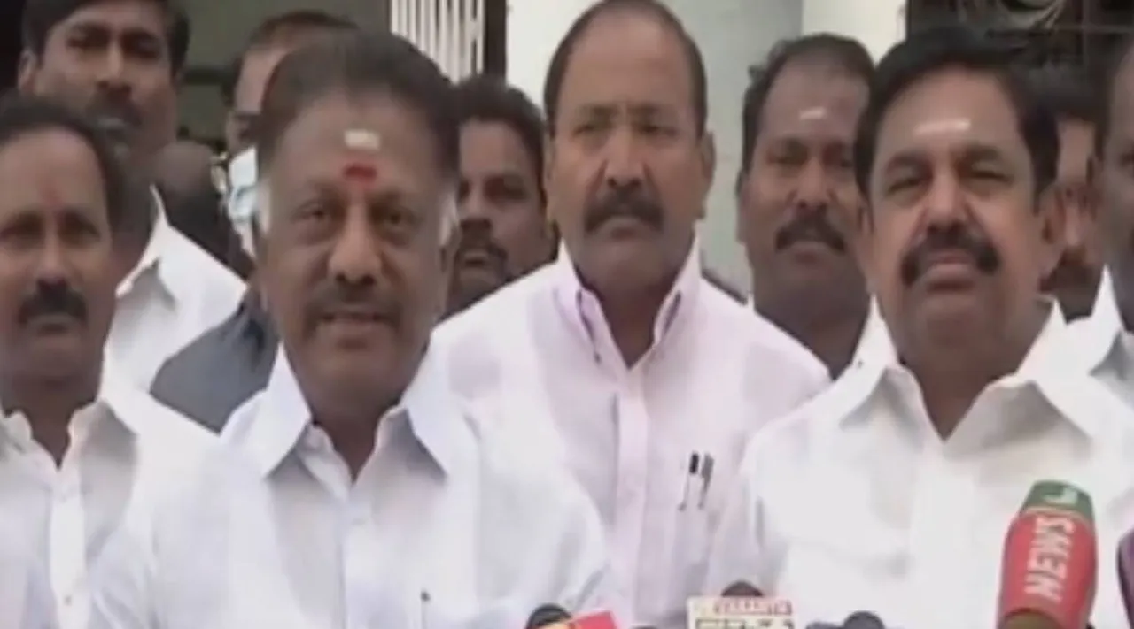 ops eps press meet, ops says ponnaiyan's speech his own opinion, bjp, aiadmk, ஓபிஎஸ், இபிஎஸ், அதிமுக, பொன்னையன் பேச்சு, பாஜக, edappadi palaniswami, o panneerselvam
