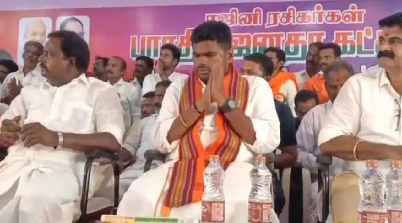 Rajini fans joins BJP, rajini fans, bjp, annamalai, பாஜக-வுக்கு படையெடுத்த தஞ்சை ரஜினி ரசிகர்கள், அண்ணாமலை தலைமையில் விழா, Rajini fans joins BJP led by Annamalai, Thanjavur