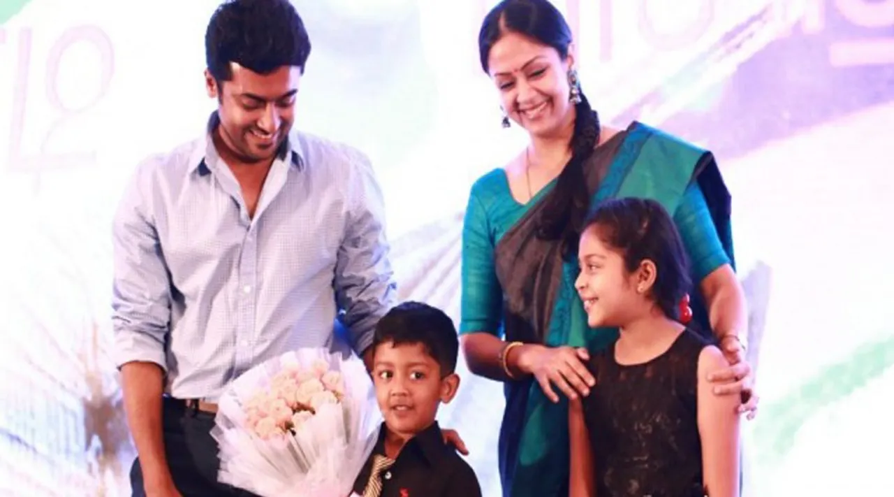 அரசு பொதுத் தேர்வில் 'மார்க்'களை அள்ளிக் குவித்த தியா: சூர்யா- ஜோதிகா குஷி