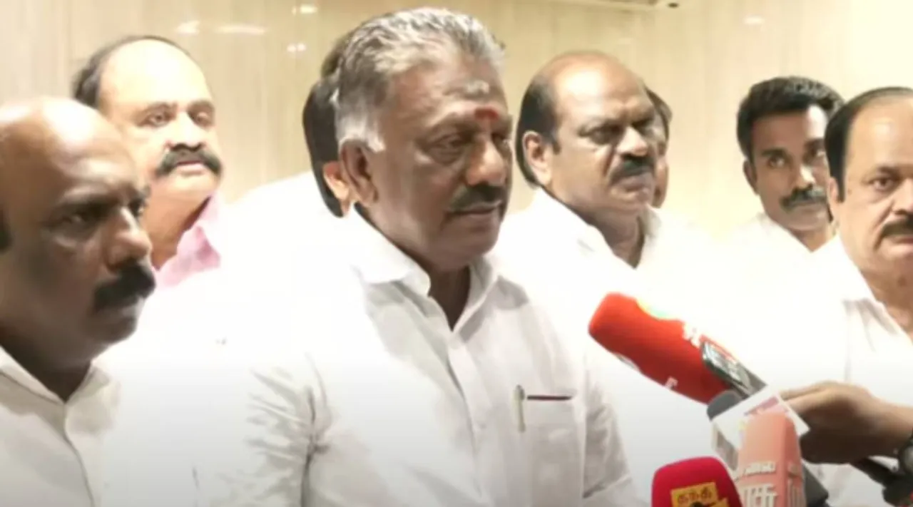 O Panneer Selvams letter to Prime Minister Narendra Modi