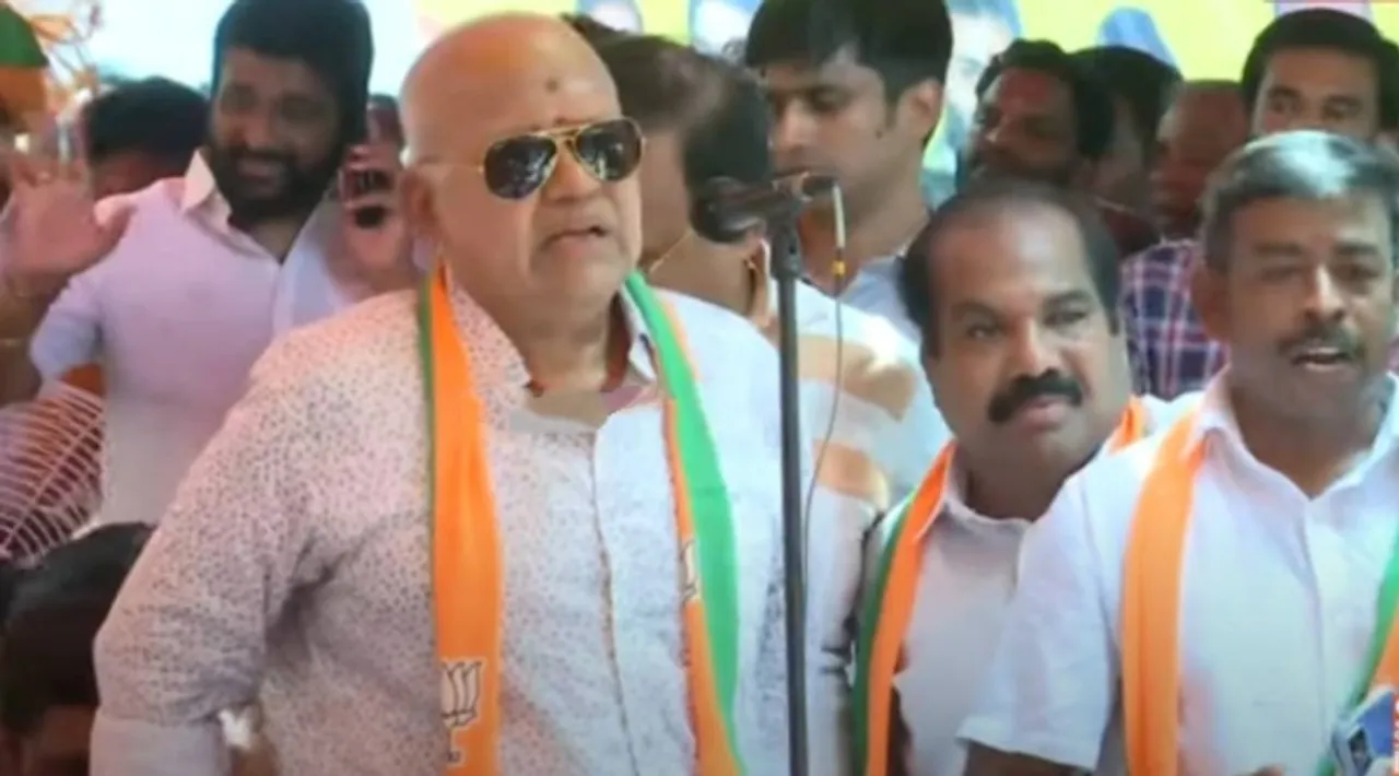 Radharavi, actor Radharavi, Radharavi says Only two big accused, india, modi, amit shah, bjp, இந்தியாவில் 2 பெரிய அக்யூஸ்ட், பாஜக ஆர்ப்பாட்டத்தில் ராதாரவி பேச்சு, ராதாரவி பேச்சு, மோடி, அமித்ஷா, Radharavi says Only two big accused are in india