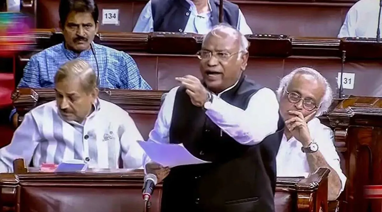 Leader of Opposition Mallikarjun Kharge cites a convention that bars Rajya Sabha members