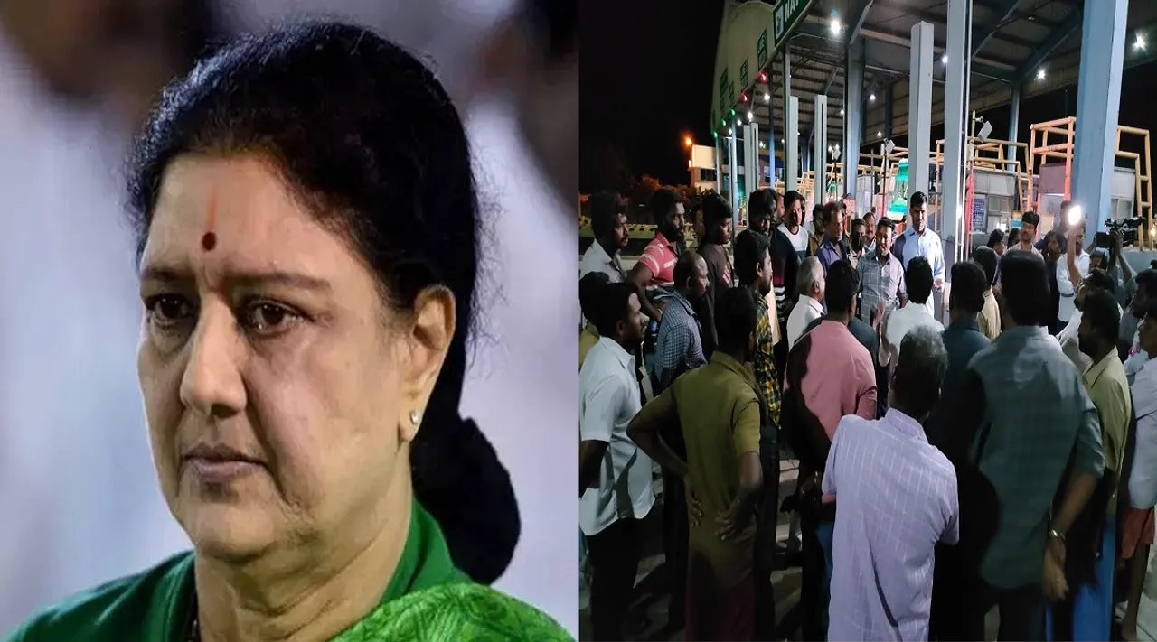 சசிகலாவால் நள்ளிரவில் அலறிய மைக்குகள்; பரபரப்பான காவலர்கள்   