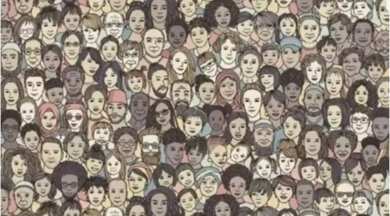 Optical Illusion: CAN YOU SPOT THE CAT AMONG WOMEN UNDER 20 SECONDS? in this image | Indian Express Tamil