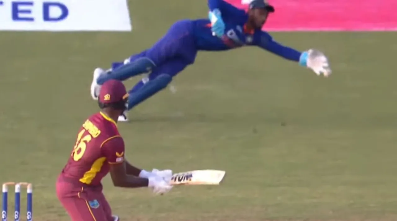 Sanju Samson Saves a Crucial Boundary, Helps India With A 3-Run Win Over