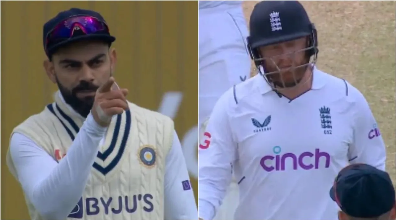 virat kohli, jonny bairstow, india vs england, ind vs eng 5the test cricket, england, விராட் கோஹ்லி, ஜானி பேர்ஸ்டோ, வைரல் வீடியோ, viral video, kohli vs bairstow