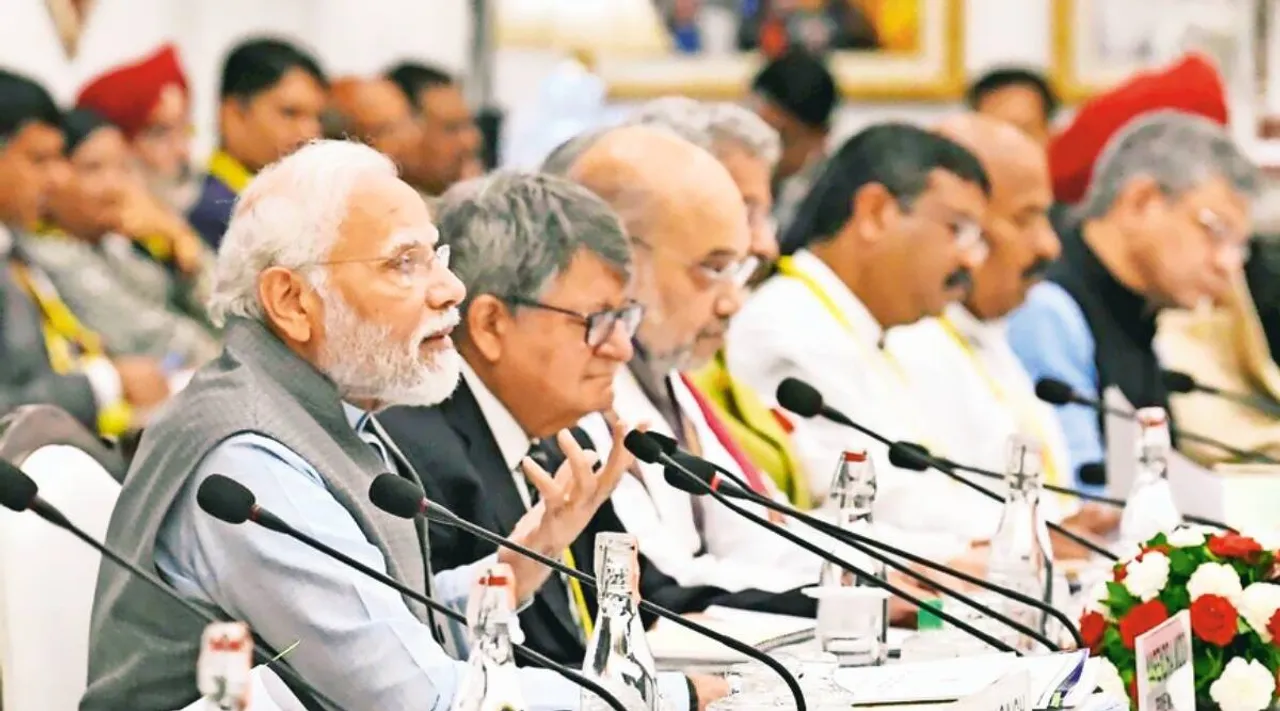 நிதி ஆயோக் கூட்டம்: மாநில அரசுகளுக்கு பாராட்டு.. கூட்டாட்சி அமைப்பு உலகிற்கு முன்மாதிரி...மோடி பேச்சு!