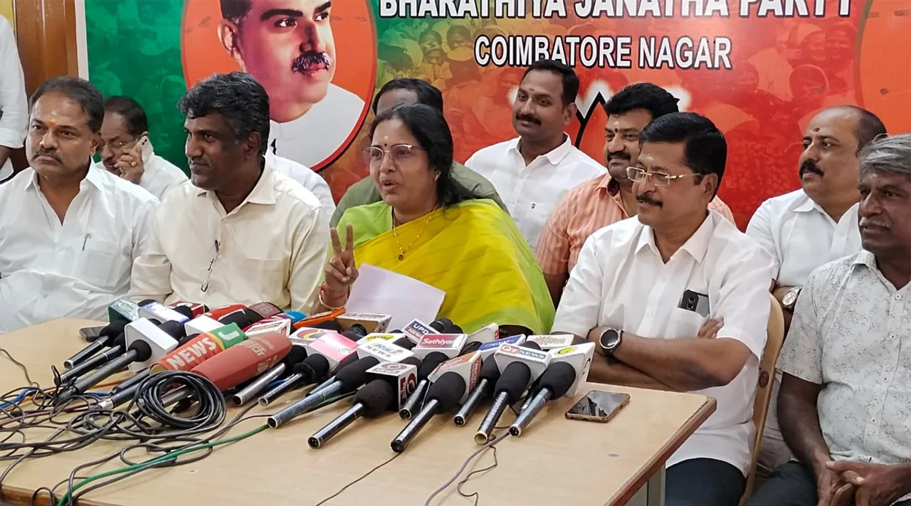 கோவையில் மனிதக் கடத்தலுக்கு தி.மு.க நிர்வாகிகள் உதவி: வானதி சீனிவாசன் புகார்