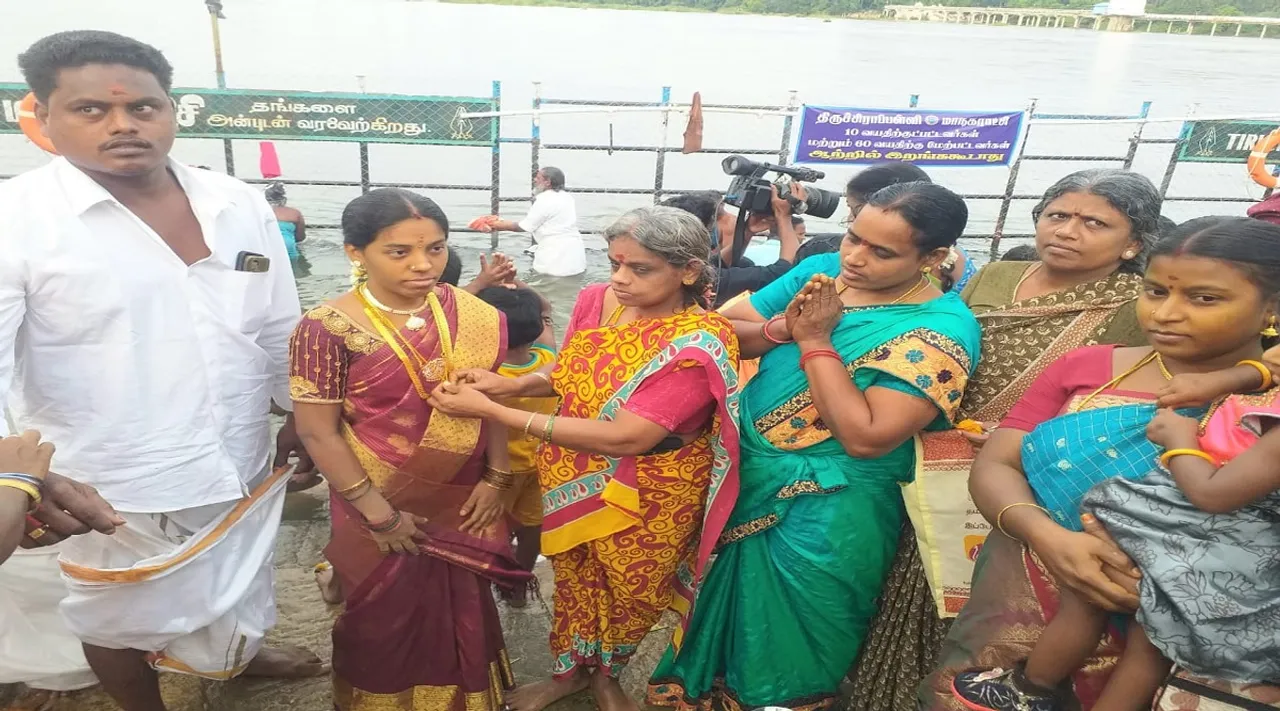 திருச்சியில் ஆடி பதினெட்டு வெகு உற்சாகம்; குறிப்பிட்ட இடங்களில் மட்டுமே மக்களுக்கு அனுமதி