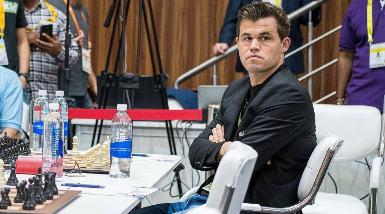 Magnus Carlsen walks in like a deity, 5 hour match with Georg Meier