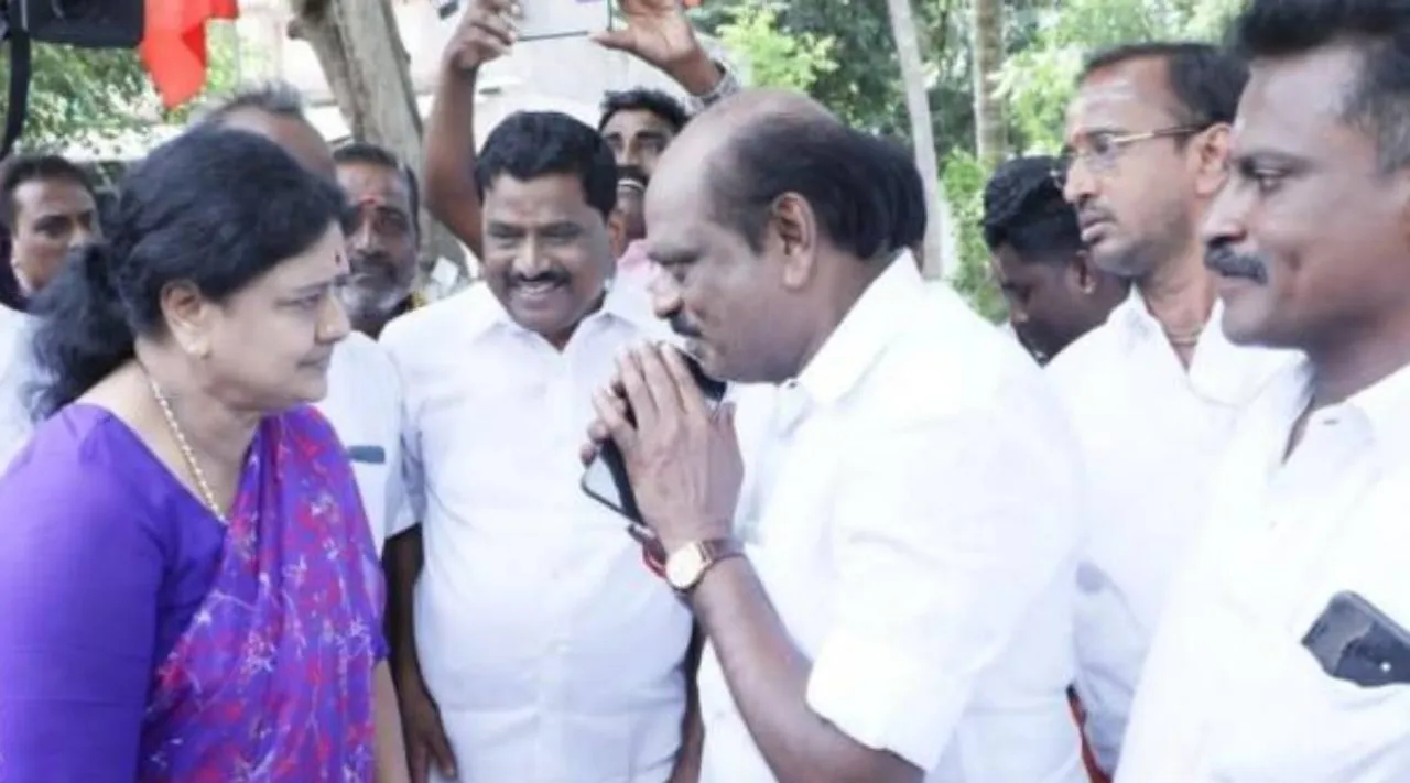 சசிகலாவுடன் ஓபிஎஸ் ஆதரவாளர் வைத்திலிங்கம் திடீர் சந்திப்பு