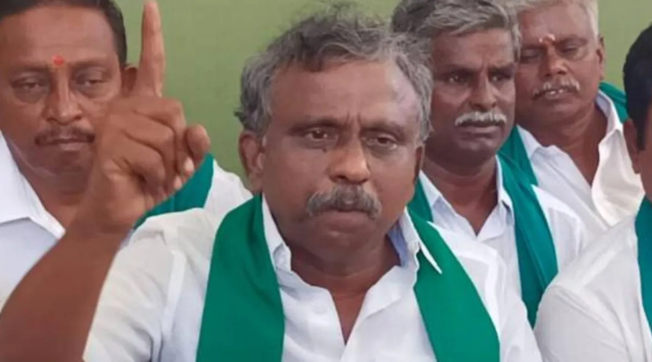 புதிய விமான நிலையத்துக்கு எதிர்ப்பு: மக்களை சந்திக்க சென்ற பி.ஆர்.பாண்டியன் கைது